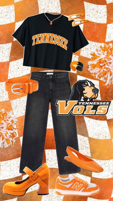 Game day outfit / vols / Tennessee / utk Rocky Top, Game Day Outfit, Fashion Collage, Gameday Outfit, Day Outfit, Game Day, Rocky, Tennessee, Outfit Of The Day