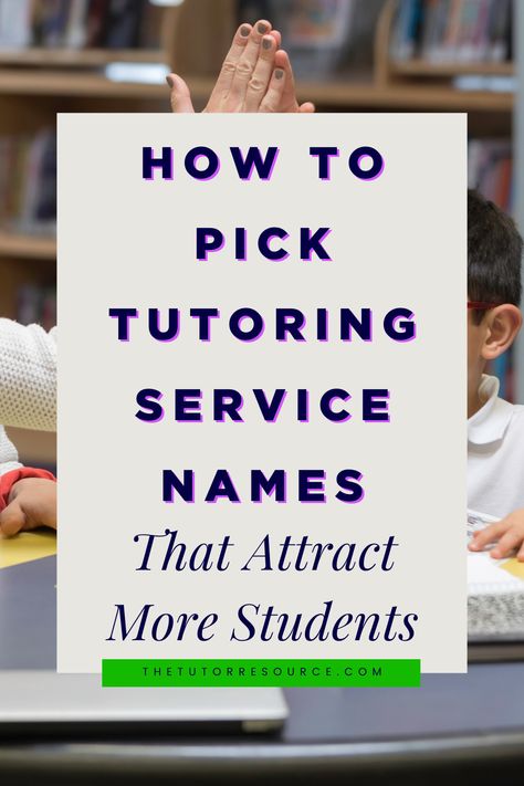 When it comes to choosing unique tutoring business names, there are a few things you should keep in mind. Our full article has tips to help you choose the perfect name for your business plus idea for names to help you brainstorm! Tutoring Business Forms, Teaching Business, Tuition Centre, Tutoring Business, Language Centers, Teaching Techniques, Math Words, Math Tutor, Innovation Strategy