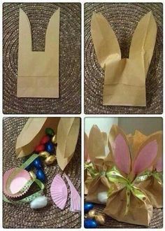 Bunny Treat Bags, Easter Bunny Treats, Easter Bunny Gifts, Bunny Treats, Diy Ostern, Easter Goodies, Bunny Gifts, Spring Holidays, Easter Time