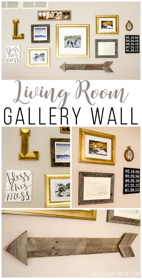 Above the sofa living room gallery walls - great ideas, including a pallet… Safari Home Decor, Photo Wall Display, Cheap Wall Decor, Shabby Chic Vintage, Gallery Wall Living Room, Photo Wall Gallery, Living Room Decor Inspiration, Living Room Photos, House Decor Rustic