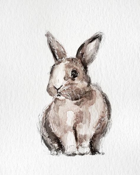 GUEST ARTIST: "Practice, Practice, Practice" by Jenny Tran ~ Doodlewash® Watercolour Animal Art, Drawing Ideas Artistic, Watercolor Art Bunny, Watercolor Ideas Animals, Loose Watercolor Animals, How To Paint Animals, Water Colour Animals, Aquarelle Art Ideas, Watercolor Animals Simple