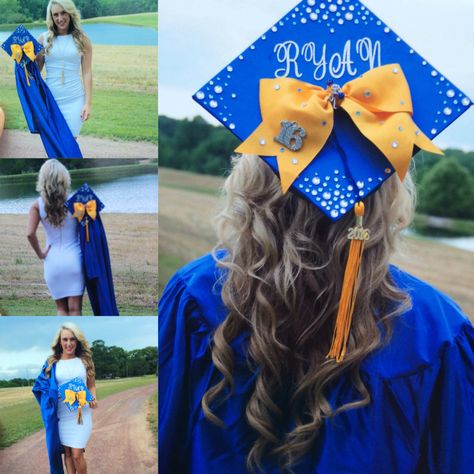 Cheer graduation cap Cheer Graduation Cap, College Graduation Cap Decoration, Grad Cap Designs, All Star Cheer, Graduation Cap Designs, Graduation Caps, Graduation Cap Decoration, Cap Decorations, Cap Designs