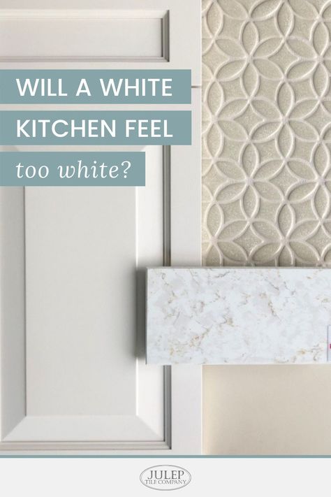 All White Kitchens Shaker, White Inlay Kitchen Cabinets, Light Kitchens That Arent White, White Or Off White Kitchen Cabinets, Completely White Kitchen, All White Kitchen Decorating Ideas, Classic White Kitchen Backsplash, French White Kitchen Cabinets, Traditional Kitchen White Cabinets