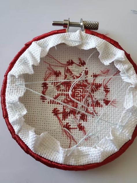 Creating a Stitched Christmas Ornament | Thread Bare Cross Stitch Christmas Ornaments Finishing, Cross Stitch Hoop Ornaments, Cross Stitch Ornament Finishing Ideas, Finishing Cross Stitch Ornaments, How To Finish Cross Stitch Ornaments, Crossstich Ideas, Christmas Ornament Frame, Cross Stitch Ornaments, Snowflake Cross Stitch