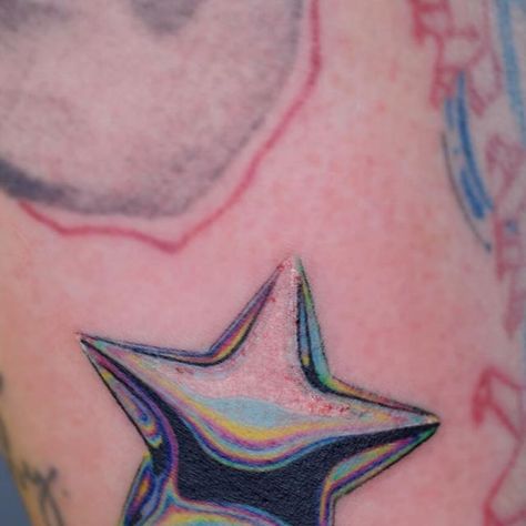 K I N X on Instagram: "Chrome star from my flash! 😍🌈 . . . . . . . . #milwaukeetattoo#milwaukeetattooartist#midwesttattoo#midwesttattooartist#wisconsintattoo#wisconsintattooartist#kinxtattoos#kinxtattoo#kinx#hmongtattooartist#chrometattoo#oilslicktattoo#startattoo#microrealism#microrealismtattoo" Chrome Star Tattoo, Chrome Tattoo, Chrome Star, Star Tattoos, Color Tattoo, Tattoo Ideas, Flash, Tattoos, On Instagram