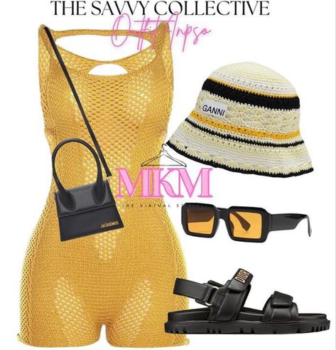 Bucket Hats For Women, Jamaica Outfits, Vacation Outfits Women, Cute Vacation Outfits, Miami Outfits, Beach Hats, Swimsuits Outfits, Vacay Outfits, Stylish Summer Outfits