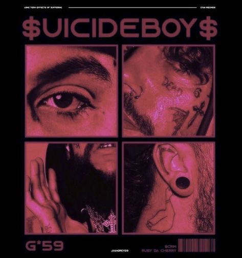 $uicideboys$ Posters, $ui̇ci̇deboy$ Poster, Sui̇ci̇deboys Posters, $ui̇ci̇deboy$ Aesthetic, Sb Poster, $b Wallpaper, Arte Grunge, Creepy Images, Dream Wall