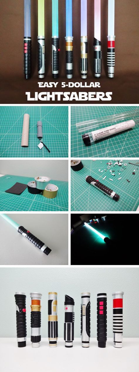 Diy Lightsaber, Diy Luminaire, Sabre Laser, Star Wars Crafts, Star Wars Room, Star Wars Diy, Star Wars Wedding, Star Wars Costumes, Cosplay Tutorial