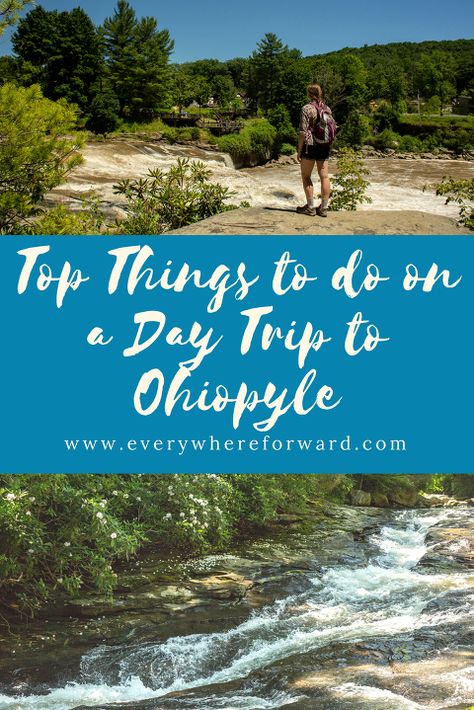 Top Things to Do on a Day Trip to Ohiopyle - Everywhere Forward Ohio Campgrounds, Ohiopyle State Park, Natural Water Slide, Pennsylvania Travel, Hiking Adventures, Camping Destinations, Whitewater Rafting, Family Trips, Travel Bug