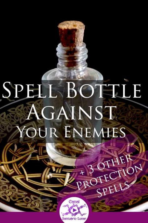 Learn in this post how to make a powerful Spell Bottle and 3 other protection spells against enemies, against bad and unwanted people. #ProtectionSpell #Spells #Magick #Wicca #Witchcraft Spell To Cause Impotence, Banishing Spell Person Jar, Spell Bottles Diy, Banishing Spell Person, Spell To Banish A Person, Witchy Spells, Spell Bottles, Banishing Spell, Hoodoo Spells