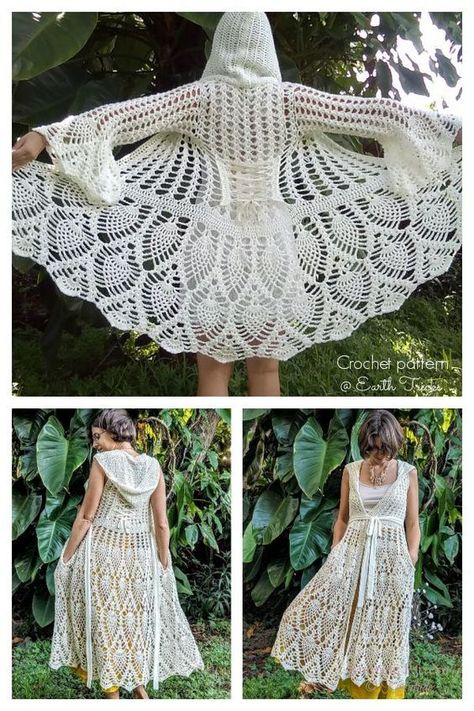 Crochet Fairy Queen Coat Free Pattern, Fae Crochet Pattern, Fairycore Crochet Pattern, Crochet Fairy Skirt, Crochet Cloak Pattern, Fairy Crochet Pattern Free, Crochet Duster Pattern Free, Crochet Fairy Pattern, Wearable Crochet Patterns