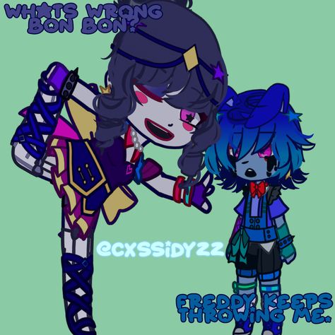 Bon Bon Fnaf, Gacha Designs, Funtime Freddy, Fnaf Gacha, Gacha Characters, Fnaf Sl, Fnaf Sister Location, Fnaf Stuff, Gacha Stuff