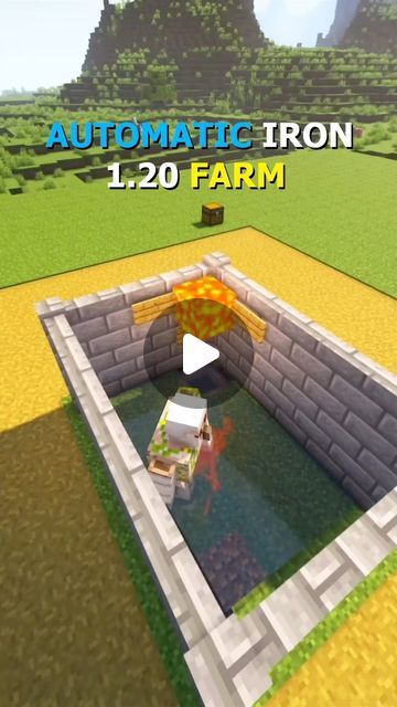 Humoky on Instagram: "Easy Iron Farm 🤩| Follow Humoky on YouTube❤️ -Follow me for more Tutorial Minecraft❤️ - Save this video and share at friends✨ -If you see this your the BEST 👑 _________________________________________________________ #minecraft #minecraftbuild #minecraftturorial #minecraftinspiration #minecraftredstone #minecraftbuilding #minecraftdaily #minecraftideas #minecraft #minecrafthouse #minecraftonly #minecrafthacks #minecrafter #humoky" Iron Golem Farm Minecraft, Minecraft Easy Farm, Minecraft Farm Tutorial, Minecraft Farming Ideas, Minecraft Farm Layout, Minecraft Mob Farm, Minecraft Iron Farm, Minecraft Redstone Ideas, Minecraft Automatic Farm