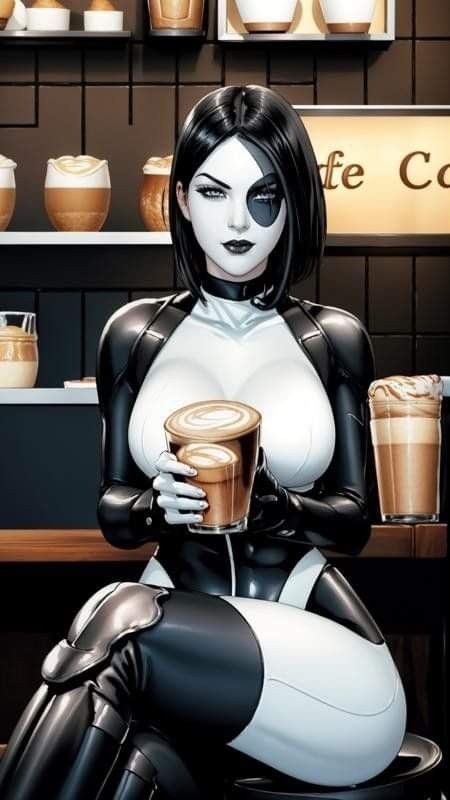 Domino (Neena Thurman) - X MEN Marvel Domino, Neena Thurman, Domino Marvel, Female Comic Characters, Marvel Characters Art, Arte Dc Comics, Joker Art, Uncanny X-men, Comics Girls