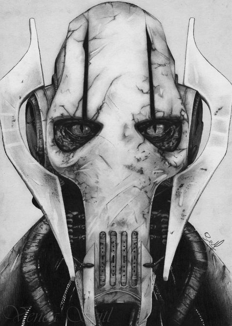 Grievous by VencaSeitl General Grievous, Star Wars Love, Star Wars Drawings, Star Wars Tattoo, Star Wars Wallpaper, Star Wars Artwork, Star Wars Fan Art, Star Wars Pictures, Star Wars Episodes