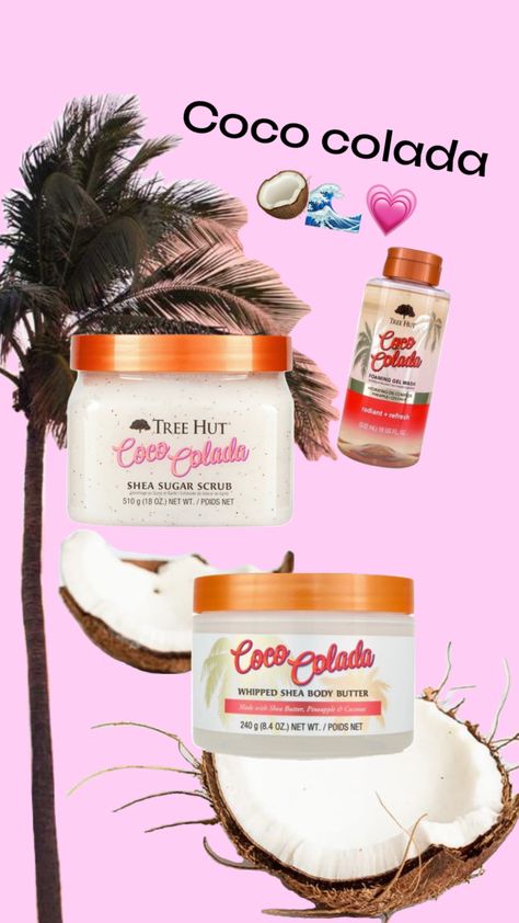 COCO COLADA Tree Hut Coco Colada, Coco Colada, Shea Body Butter, Tree Hut, Smell Good, Body Butter, Body Skin Care, Sugar Scrub, Birthday Wishes