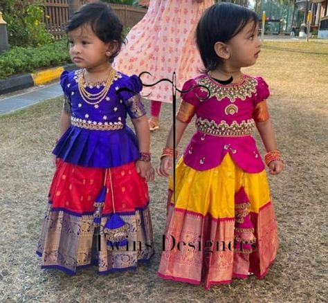 Newborn Pattu Langa, Pattu Parikini Models For Kids, Pattu Pavadai Kids Blouse Designs Aari Work, Pattu Pavadai For Newborn, Pattu Langa Blouse Designs For Kids, Langa Jacket For Kids Pattu, Kids Langa Blouse Designs Latest, Baby Girl Pattu Langa Designs, Pattu Pavadai Kids Blouse Designs