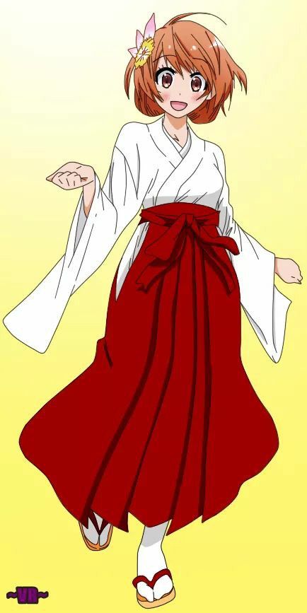 Japanese Shrine maidens Shrine Maiden Outfit, Japanese Shrine Maiden, Maiden Outfit, Nisekoi Manga, Lineart Coloring, 2017 Anime, Oc Reference, Japanese Shrine, Shrine Maiden