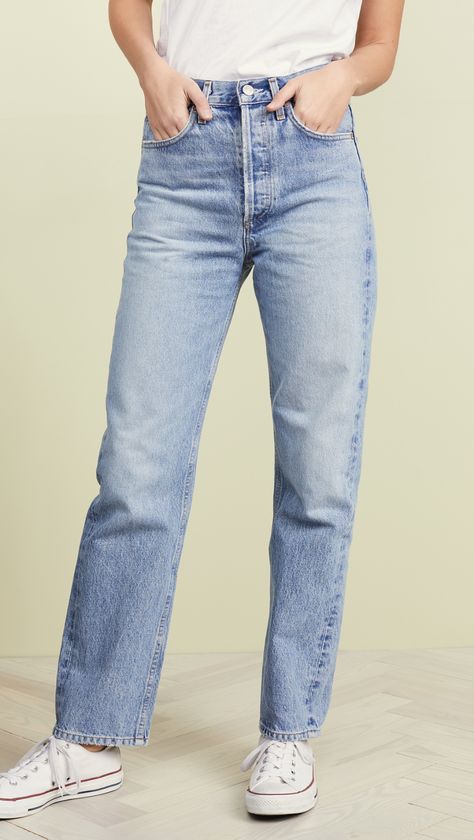 AGOLDE Mid Rise 90's Loose Fit Jeans | SHOPBOP SAVE UP TO 25% Use Code: STOCKUP19 Best Jeans For Women, 90s Jeans, Loose Fit Jeans, Outfit Jeans, Loose Jeans, 2019 Fashion, Relaxed Fit Jeans, Best Jeans, Jeans Brands