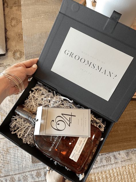 groomsmen proposal ideas Bridesmaid And Groomsmen Proposal, Groomsmen Proposal Box Ideas, Unique Bridesmaid Proposal Ideas, Groomsman Invite, Diy Bridesmaid Proposal, Groomsmen Proposals, Asking Groomsmen, Groomsmen Boxes, Groomsman Proposal Box