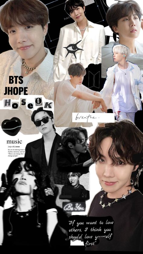 I made a few changes, hope u like it🖤🤍 #jhope #junghoseok #bts #bangtan #wallpaper #aesthetic #blackandwhite Bangtan Wallpaper Aesthetic, J Hope Astethic Wallpaper, Jhope Aesthetic Wallpaper, Jhope Wallpapers Lockscreen, Jhope Wallpapers Aesthetic, Jhope Collage, Jhope Collage Wallpaper, Jhope Collage Aesthetic, Bangtan Wallpaper