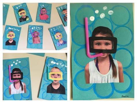 Scuba Diving Crafts For Kids, Scuba Diver Craft Preschool, Room Diver Ideas, Scuba Mask Craft, Scuba Diver Art, Scuba Diver Craft, Diver Art, Ocean Theme Preschool, Under The Sea Crafts