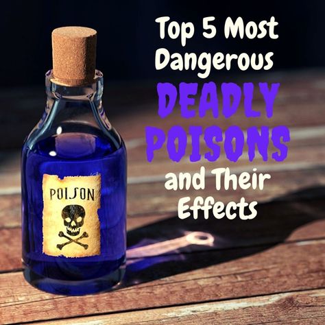 5 Deadliest Poisons Known to Man and Their Effects. There are many deadly things in the world that can easily bring our lives to an end. But what are the deadliest? Did you know a Japanese delicacy actually contains the fifth-deadliest known poison? Cyanide Poison, Lymph Glands, Botulinum Toxin, Mechanical Ventilation, Food Poisoning, Chronic Migraines, Muscle Weakness, Canned Goods, Muscle Contraction