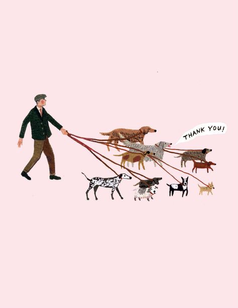 Dog Walker Illustration, Standing Dog Illustration, Dog Walking Illustration, Dog Walking Poster, Walking The Dog Illustration, Playful Dog Illustration, Dachshund Art, Abc Book, 강아지 그림