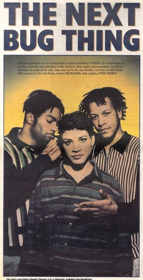 90s Hip Hop Magazine, Digable Planets Poster, Swag Poster, Digable Planets, Trippy Planets, Rap City, The Source Magazine Hip Hop, Parliament Funkadelic Album Covers, Acid Jazz