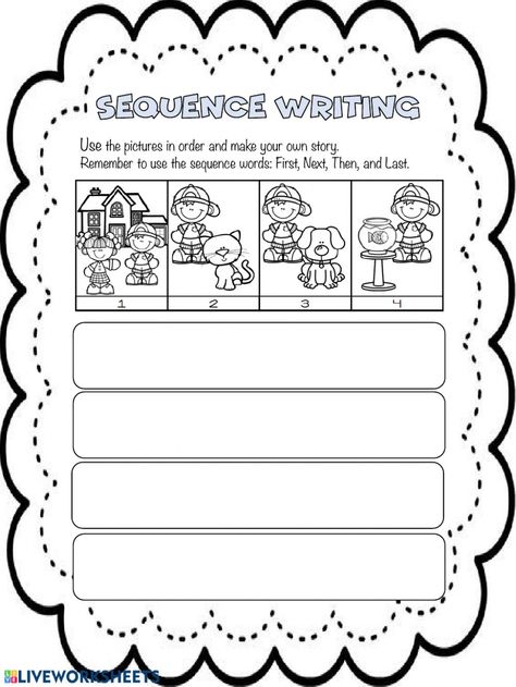 Year 1 Writing, 1st Grade Writing Worksheets, Speech Writing, Volume Math, Sequence Writing, Beginning Sounds Worksheets, Chemistry Worksheets, Handwriting Practice Worksheets, Cursive Words