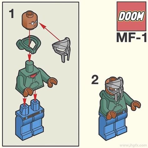 Lego Mf Doom, Mad Villain Mf Doom, Mf Doom Lego, Mf Doom Skateboard, Hip Hop Artwork, Hip Hop Poster, Mf Doom, Rap Wallpaper, Lego Minifigure