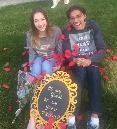 Beauty And The Beast Promposal Prom Ideas, Beauty And Beast Prom Proposal, Beauty And The Best Hoco Proposal, Beauty And The Beast Homecoming Proposal, Tim Burton Hoco Proposal, Promposal For Girlfriend, Beauty And The Beast Hoco Proposals, Beauty And The Beast Homecoming, Beauty And The Beast Promposal