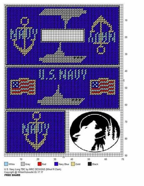 Us navy lg. Tbc Us Navy Plastic Canvas Patterns, Military Pattern, Crochet Skull Patterns, Patriotic Projects, Kleenex Box Cover, Beaded Banners, Crochet Skull, Kleenex Box, Lemon Patterns