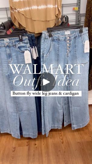 44K views · 3.5K reactions | Walmart just dropped these new wide leg jeans and they’re an instant favorite! Love the button fly and light wash. 👏❤️  Comment JEANS and I’ll send you the links! 🔗  You can also tap the link in my bio for the links, or head to my Stories (I’m giving a closer look at this supersoft cardigan and designer lookalike flats too!) 🥰  #liketkit #LTKFindsUnder50 #LTKWorkwear #LTKOver40 @shop.ltk https://liketk.it/4MfLg  #walmart #walmartfashion #walmartfavs #walmartfinds #walmartgems #walmartoutfit #affordablestyle #affordablefashion #budgetfashion #budgetstyle #whoawaitwalmart #teacheroutfit #casualinspo | Dianna Baros | Giulio Cercato · Last Summer Walmart Jeans Levis, Walmart Outfits, Walmart Finds, Walmart Fashion, Teacher Outfit, Budget Fashion, Look Alike, Affordable Fashion, Wide Leg Jeans