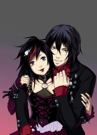 Kiss Anime, Emo Couples, Vampire Kiss, Emo Love, Emo Art, Gothic Vampire, Vampire Art, Scene Kids, Couple Drawings