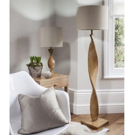 Neutral Floor Lamp, Lamp Stand Ideas, Unique Floor Lamps Modern, Standing Lamps Living Room, Floor Lamp Wood, Living Room Floor Lamp, Unique Bedroom Ideas, Wooden Floor Lamp, Decor Things