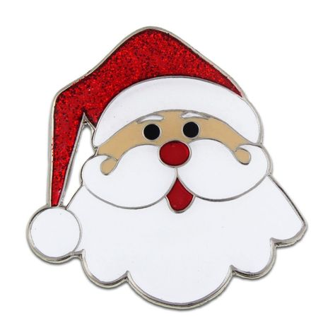 PRICES MAY VARY. Available as a single item or bulk packed. Select your quantity above. Available as a single item or bulk packed. Select your quantity above. Qty: 1 Pin Holiday Santa Lapel Pin. This brooch style pin is die struck from jewelers metal, hand filled with bold enamel colors, nickel plated and epoxy coated. This substantial sized Santa pin includes a glitter red enamel for added bling! SIZE: 1-1/8" Each pin includes a safety lock back and is individually poly bagged. Holiday Santa La Santa Claus Images, Brooch Style, Face Brooch, Santa Patterns, Holiday Party Favors, Unique Brooch, Holiday Pins, Christmas Party Favors, Santa Face