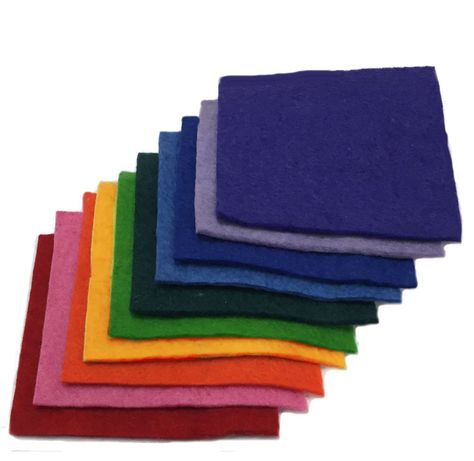 Felt Squares, Wool Felt Projects, Felt Sheets, Felt Projects, Hand Felted, Crafts Handmade, Doll Hair, Felt Fabric, Amazon Art