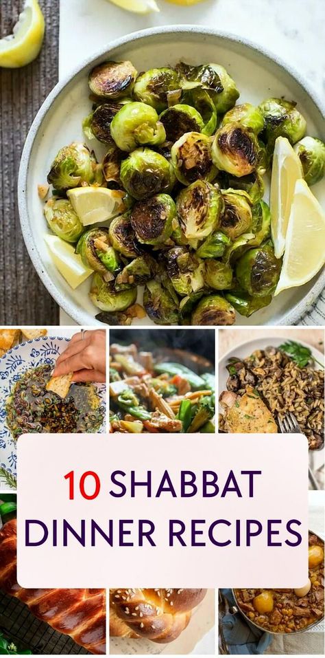 Explore a variety of mouthwatering Shabbat dinner recipes that are simple to prepare and ideal for family get-togethers. Whether you're craving traditional comfort dishes or something with a global flair, these recipes are sure to delight your palate! Easy Shabbat Meals, Shabbat Recipes Jewish Food, Shabbat Meal Ideas, Shabbos Menu Ideas, Easy Shabbat Dinner Recipes, Traditional Jewish Food Recipes, Bible Food Recipes, Kosher Dinner Recipes, Biblical Food Recipes