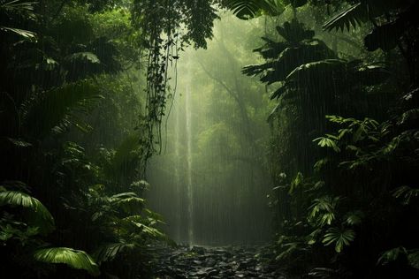 Rain forest vegetation outdoors woodland. | premium image by rawpixel.com / Extra Rain Forest Aesthetic, Forest Vegetation, Jungle Waterfall, Waterfall Scenery, Royal Aesthetic, Landscape Elements, Rain Forest, Free Design Resources, Creative Studio