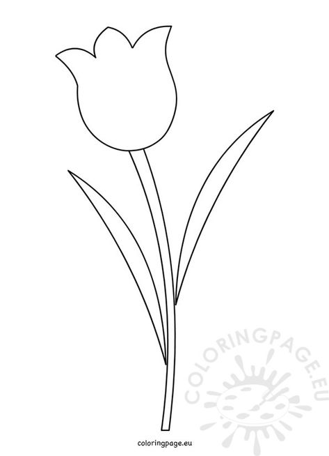 flower-template-printable Printable Tulip Template, Flower Pattern Design Templates, Tulip Templates Printable Free, Printable Flowers Cutout, Flower Template Printable, Tulip Template, Flower Templates Printable Free, Diy Paper Wall Hanging, Alice In Wonderland Invitations