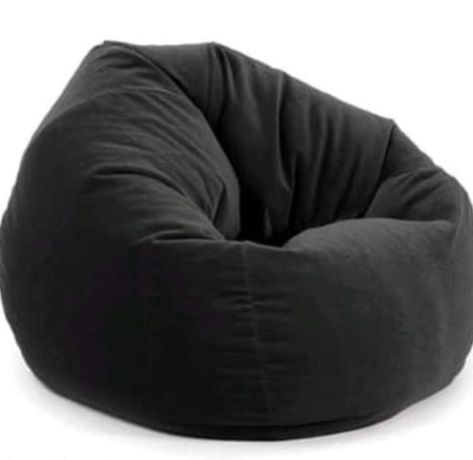 Black Bean Bag Chair, Black Bean Bag, Black Bean Bags, Room Wishlist, Lounger Chair, Chair Living Room, Bean Bags, Room Makeover Bedroom, Bag Chair