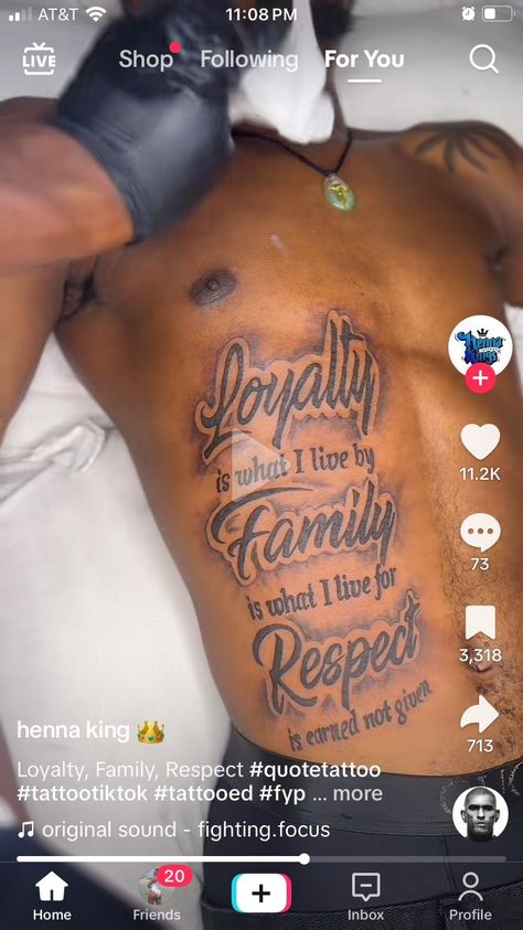 Back Tattoo For Black Man, Tattoo On Stomach Men, Men’s Tattoos Stomach, Mens Side Tattoos Ribs, Biblical Chest Tattoos For Men, Half Stomach Tattoos, Stomach Tattoo Men Ideas, Stomach Tattoos For Guys Words, Chest Tattoo Men Ideas Words