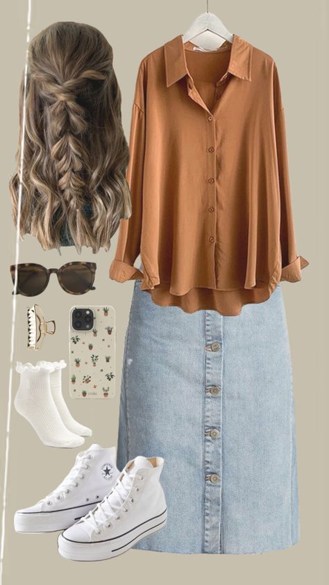 Long Sleeves In Summer, Apostolic Outfit Ideas, Modest Girly Outfits, Stylish Short Dresses, Modesty Outfits, Cute Modest Outfits, Quick Outfits, Easy Trendy Outfits, Causual Outfits