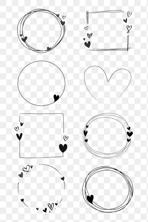 Love Borders And Frames, Draw Frames Border, Hearts Border Design, Heart Borders And Frames, Border Design For Love Letter, Svg Frames Free, Free Svg Frames And Borders, Border And Frames Design, Space Border Design