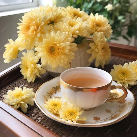 Premium AI Image | chrysanthemum tea Crysantenum Flower, Chrysanthemum Tea, 7 Days To Die, Chrysanthemum Flower, Game Inspiration, Wedding Board, Craft Work, Chrysanthemum, Graphic Resources