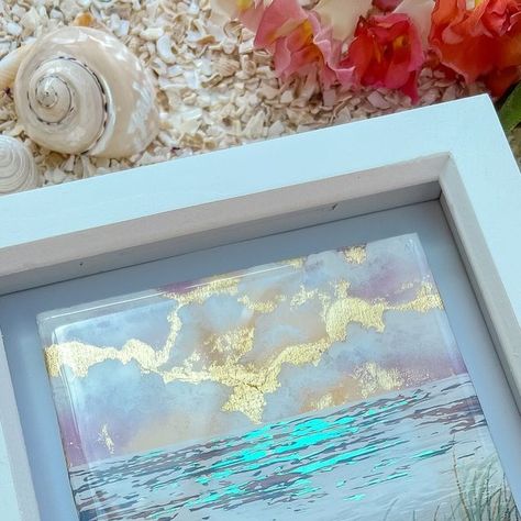 Hamptons House, Mini Paintings, Coastal Homes, Miniature Painting, Alcohol Ink, Cornwall, Art Inspiration, House Styles, Frame