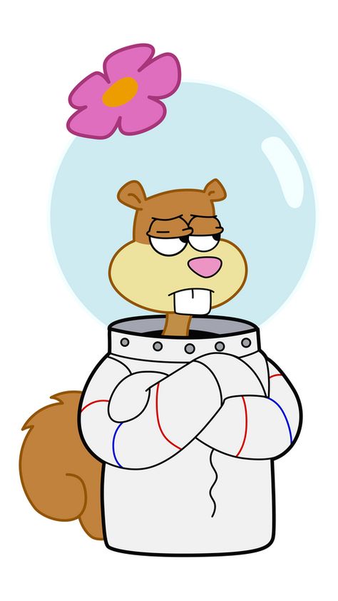 What this emotion of Sandy Cheeks could mean? Maybe Spongebob's character is upset about the sad news or somebody told her something unpleasant. Or squirrel is just angry that there is no more of her... Sandy Cheeks Drawing Easy, Spongebob Cartoon Drawing, Sandy Cheeks Aesthetic, Spongebob Characters Wallpaper, Sandy Cheeks Wallpaper, Sandy Cheeks Drawing, Spongebob Characters Drawings, Sandy From Spongebob, Sandy Spongebob