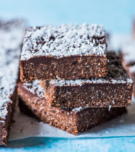 School Lunch Box Coconut Rough Coconut Rough, Chocolate Coconut Slice, College Teaching, Patisserie Vegan, Daycare Menu, Coconut Slice, Child Nutrition, Kids Juice, Chocolate Slice