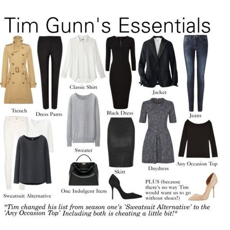 Tim Gunn Essentials Classic minimal Minimalist Moda, Fashion Capsule Wardrobe, Amal Clooney, Clothing Outfits, Fashion Capsule, Minimalist Wardrobe, Work Wardrobe, Work Attire, Kate Middleton